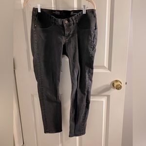 J Crew black toothpick maternity side panel jeans - size 31
